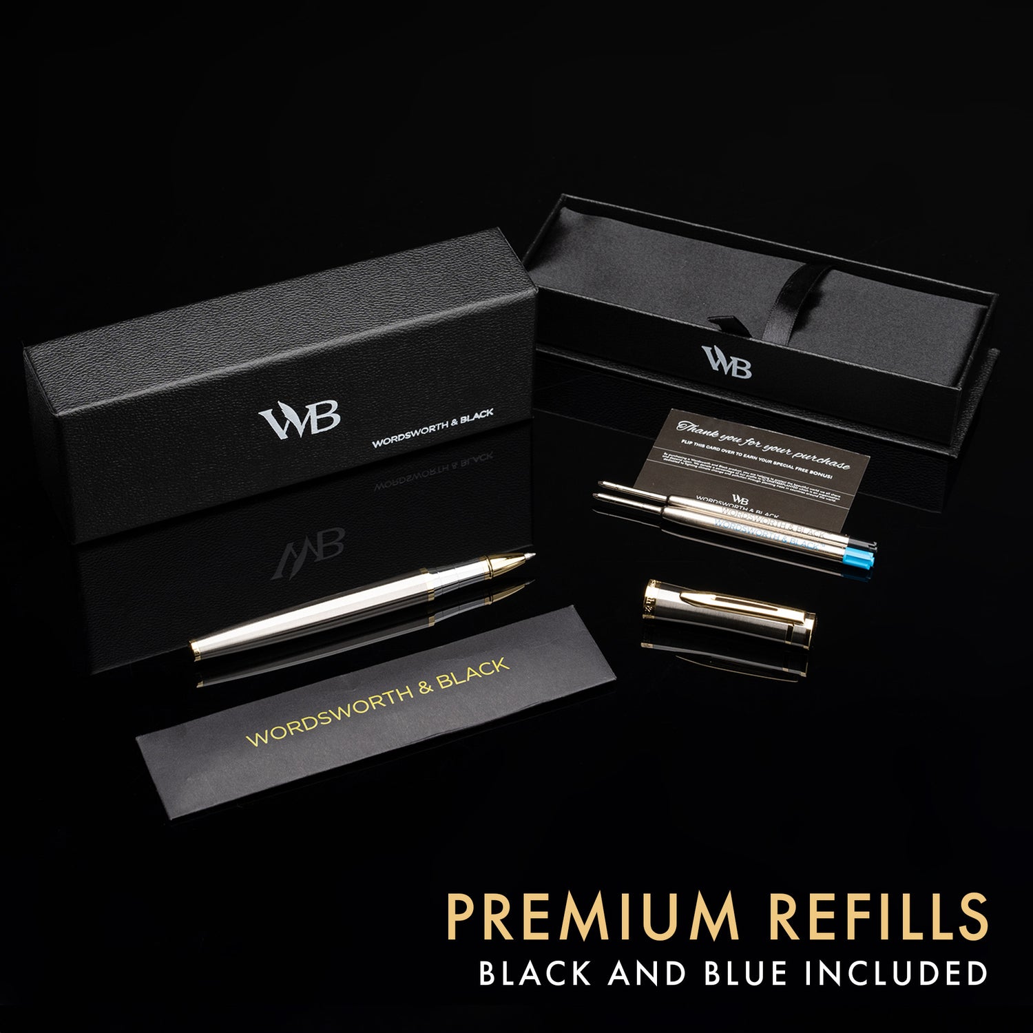 ERUDITE ROLLERBALL PEN METAL - GIFT BOX