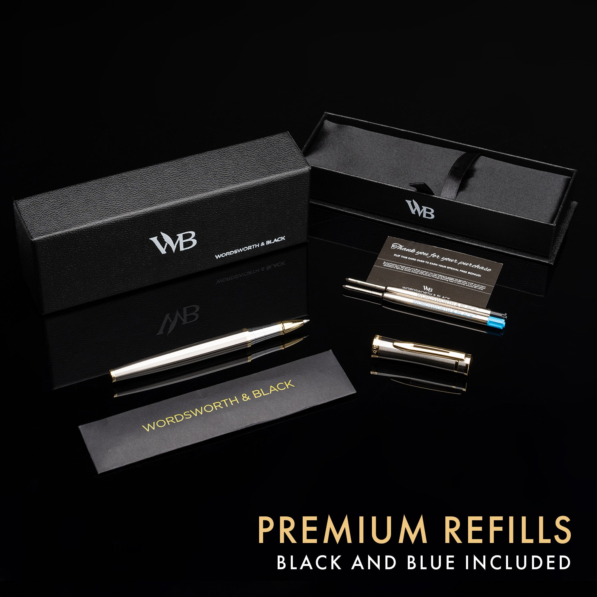 ERUDITE ROLLERBALL PEN METAL - GIFT BOX