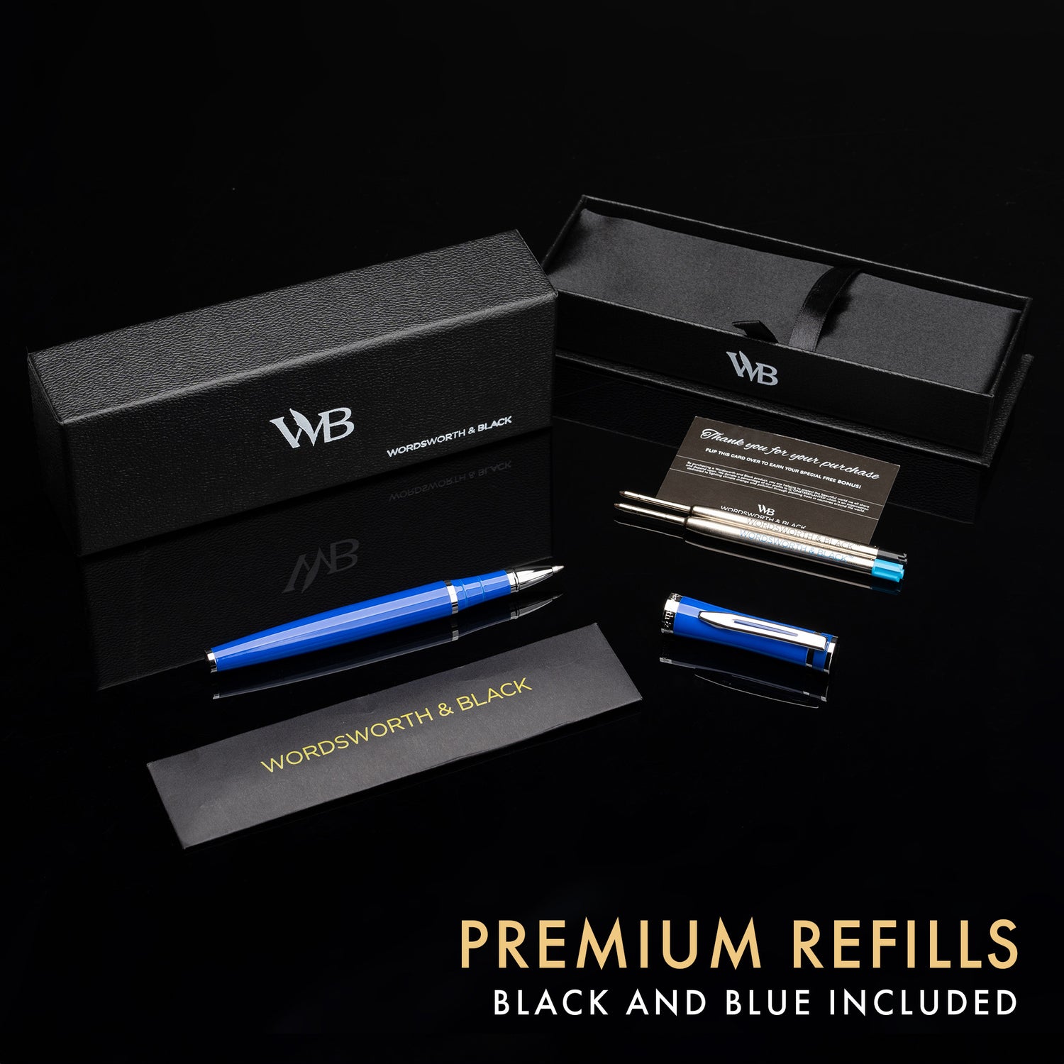 ERUDITE ROLLERBALL PEN METAL - GIFT BOX