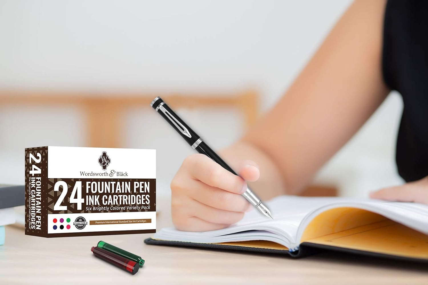 24 Pack Fountain Pen Ink Refills