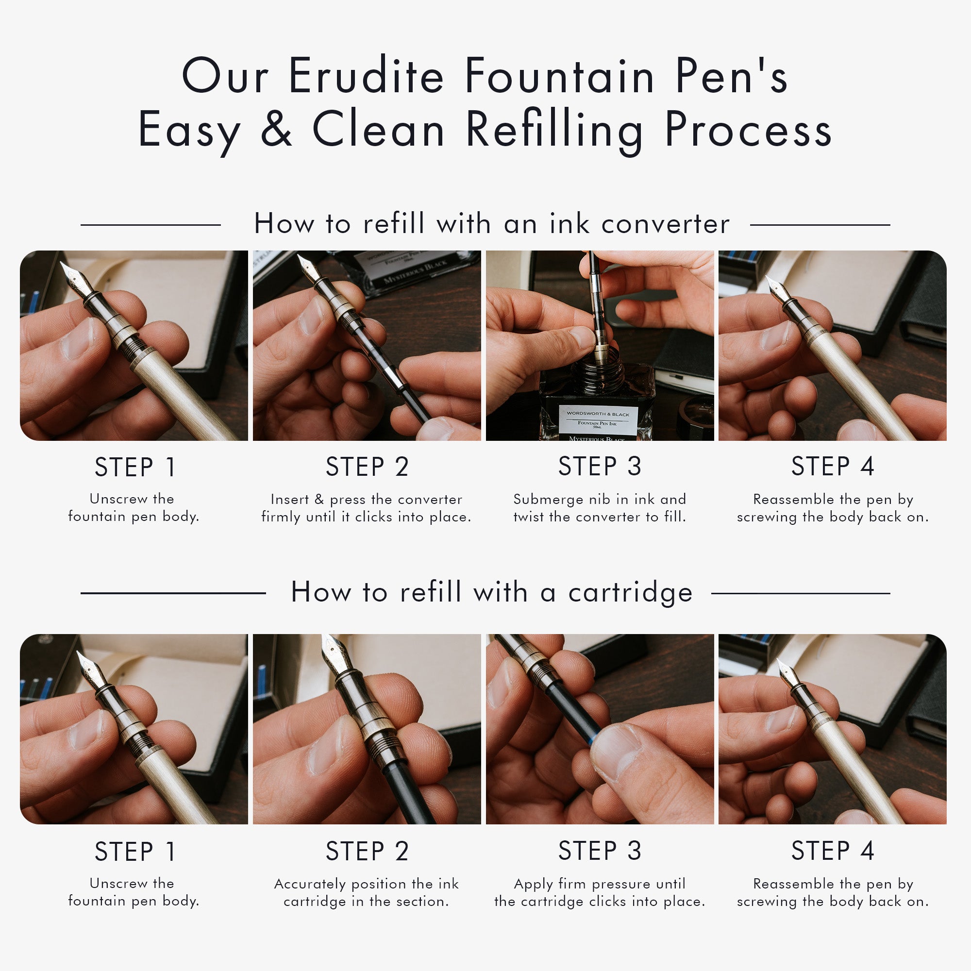 Erudite Fountain Pen Set