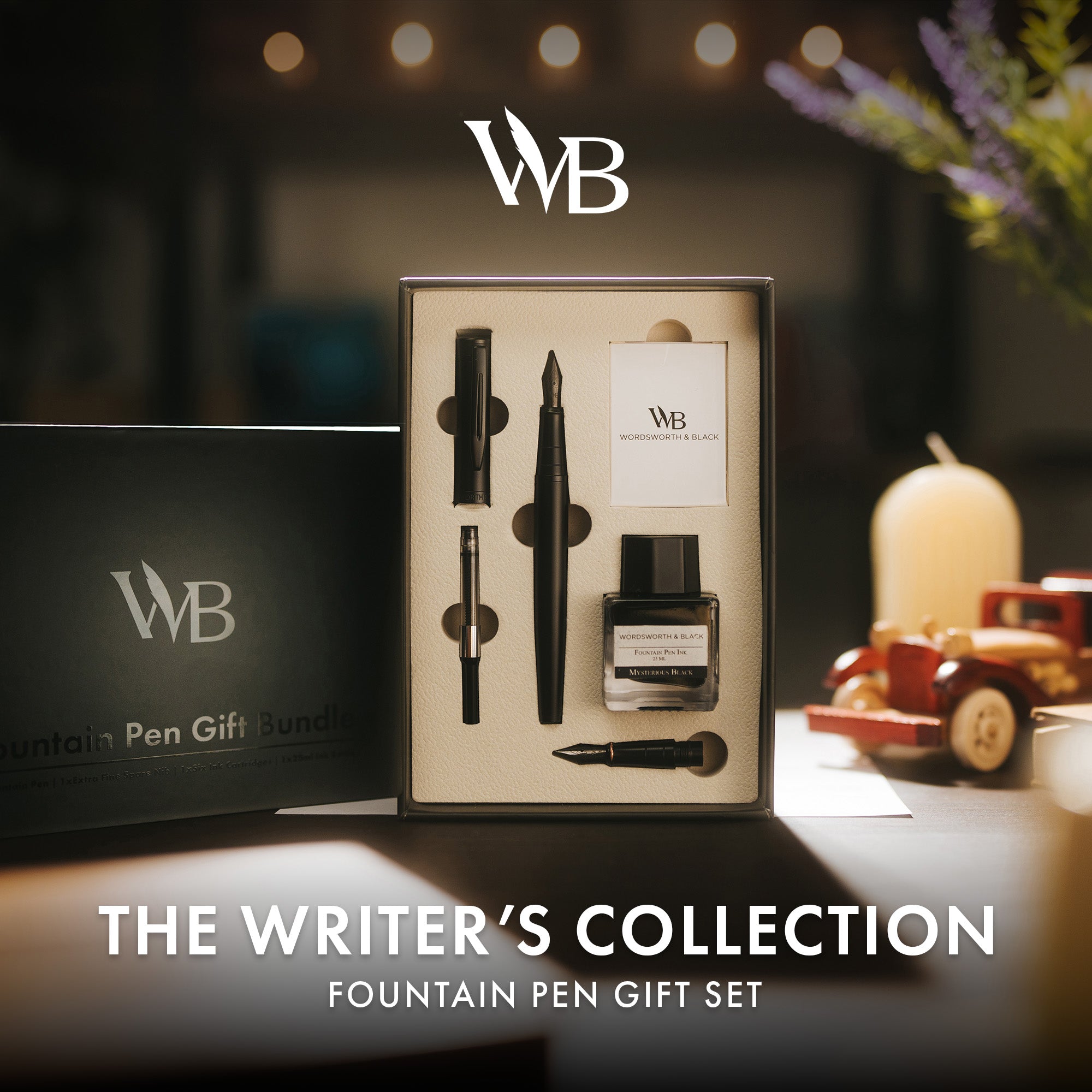 FOUNTAIN PEN METAL - BUNDLE - GIFT CASE
