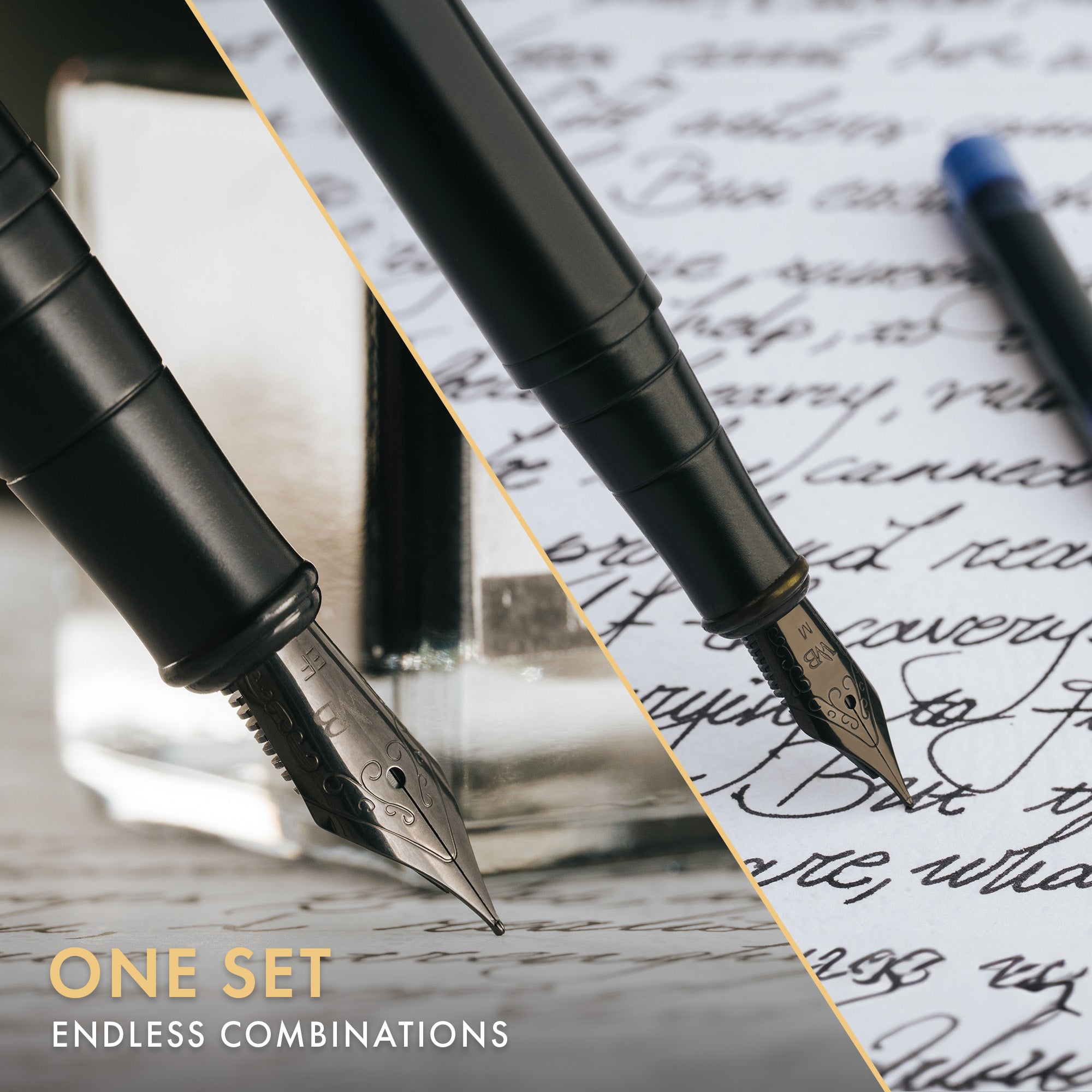 FOUNTAIN PEN METAL - BUNDLE - GIFT CASE