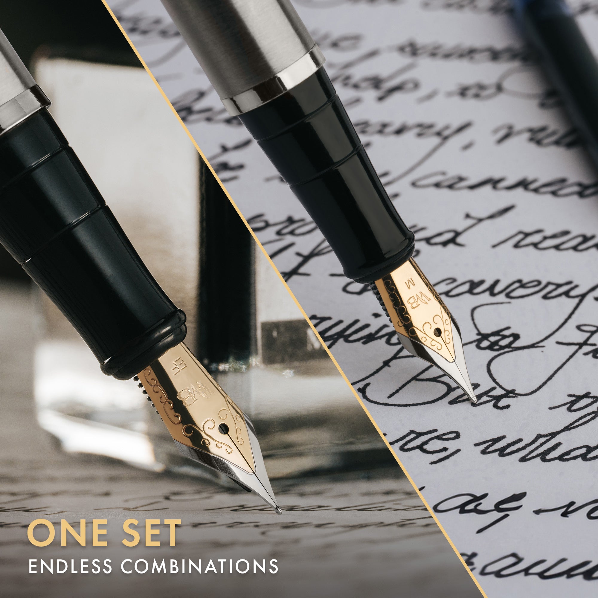 FOUNTAIN PEN METAL - BUNDLE - GIFT CASE