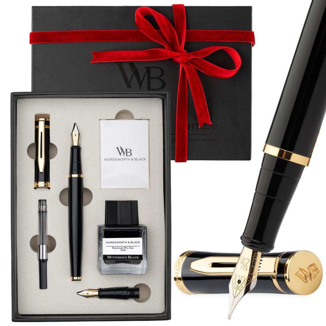FOUNTAIN PEN METAL - BUNDLE - GIFT CASE