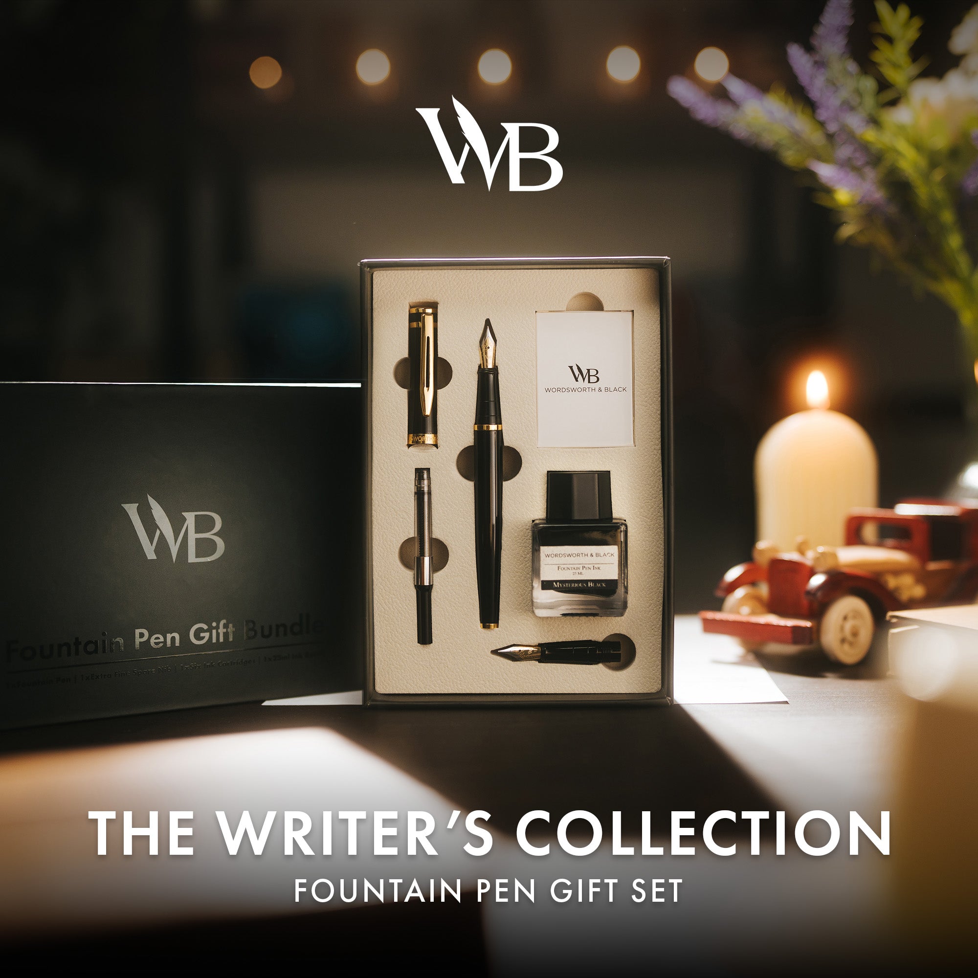 FOUNTAIN PEN METAL - BUNDLE - GIFT CASE