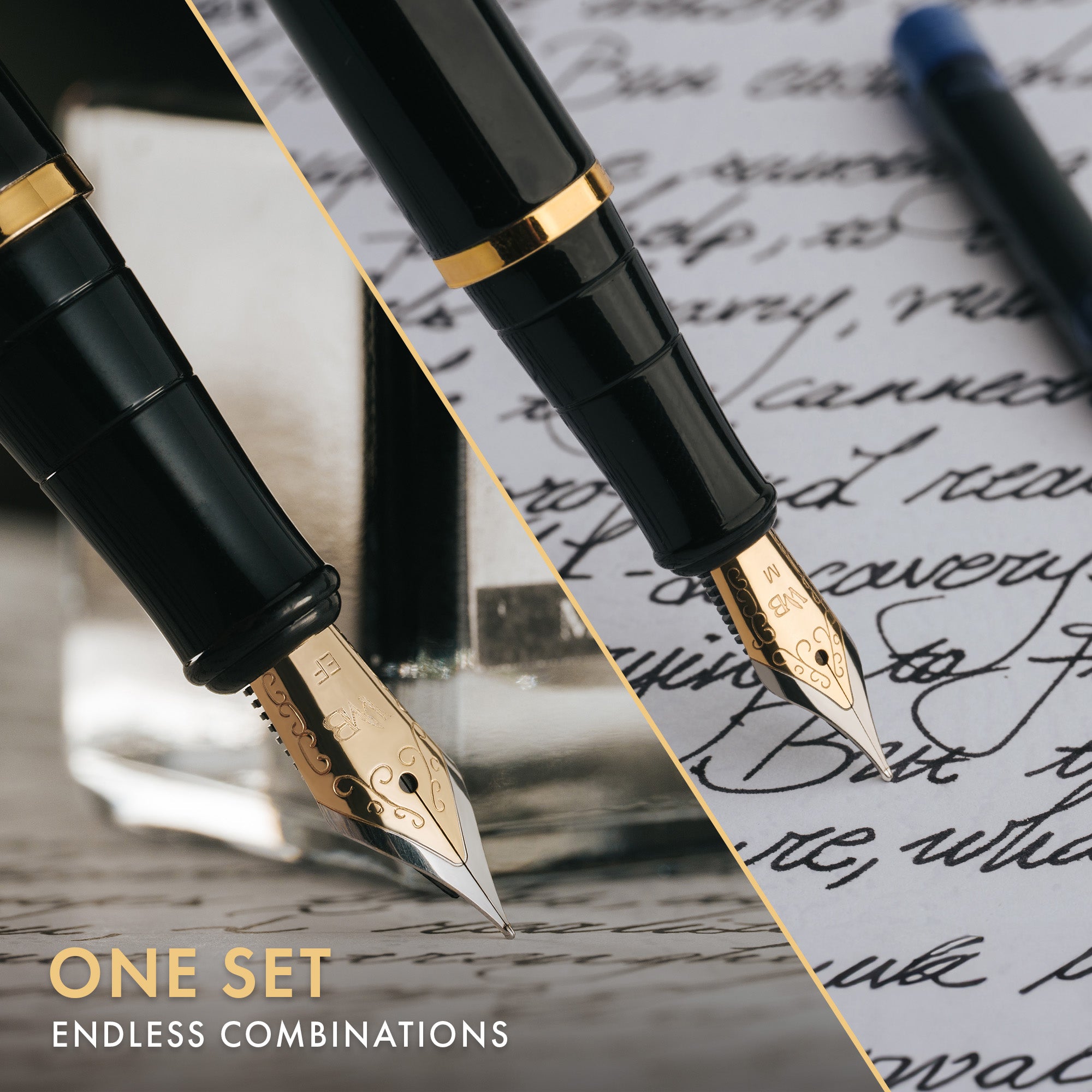 FOUNTAIN PEN METAL - BUNDLE - GIFT CASE