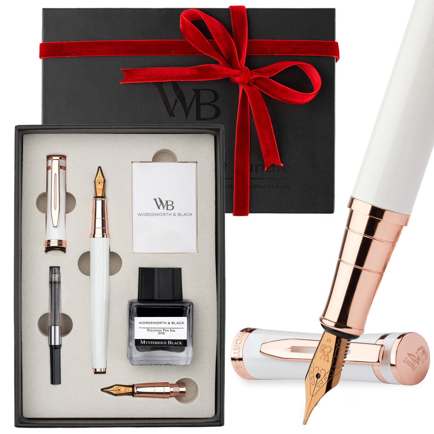 FOUNTAIN PEN METAL - BUNDLE - GIFT CASE