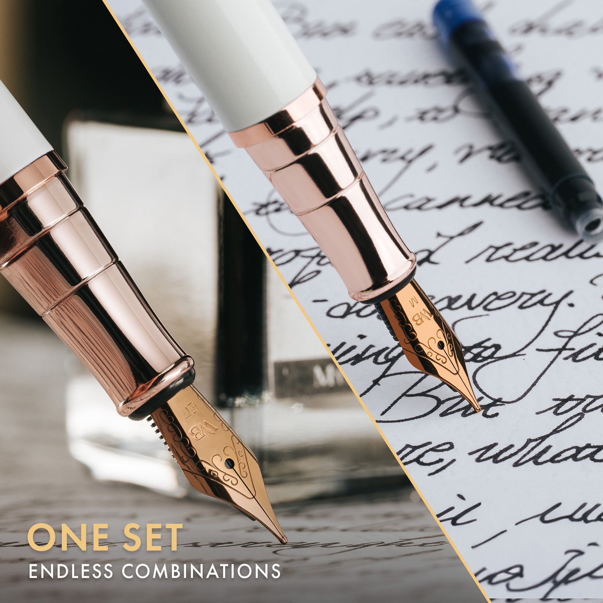 FOUNTAIN PEN METAL - BUNDLE - GIFT CASE