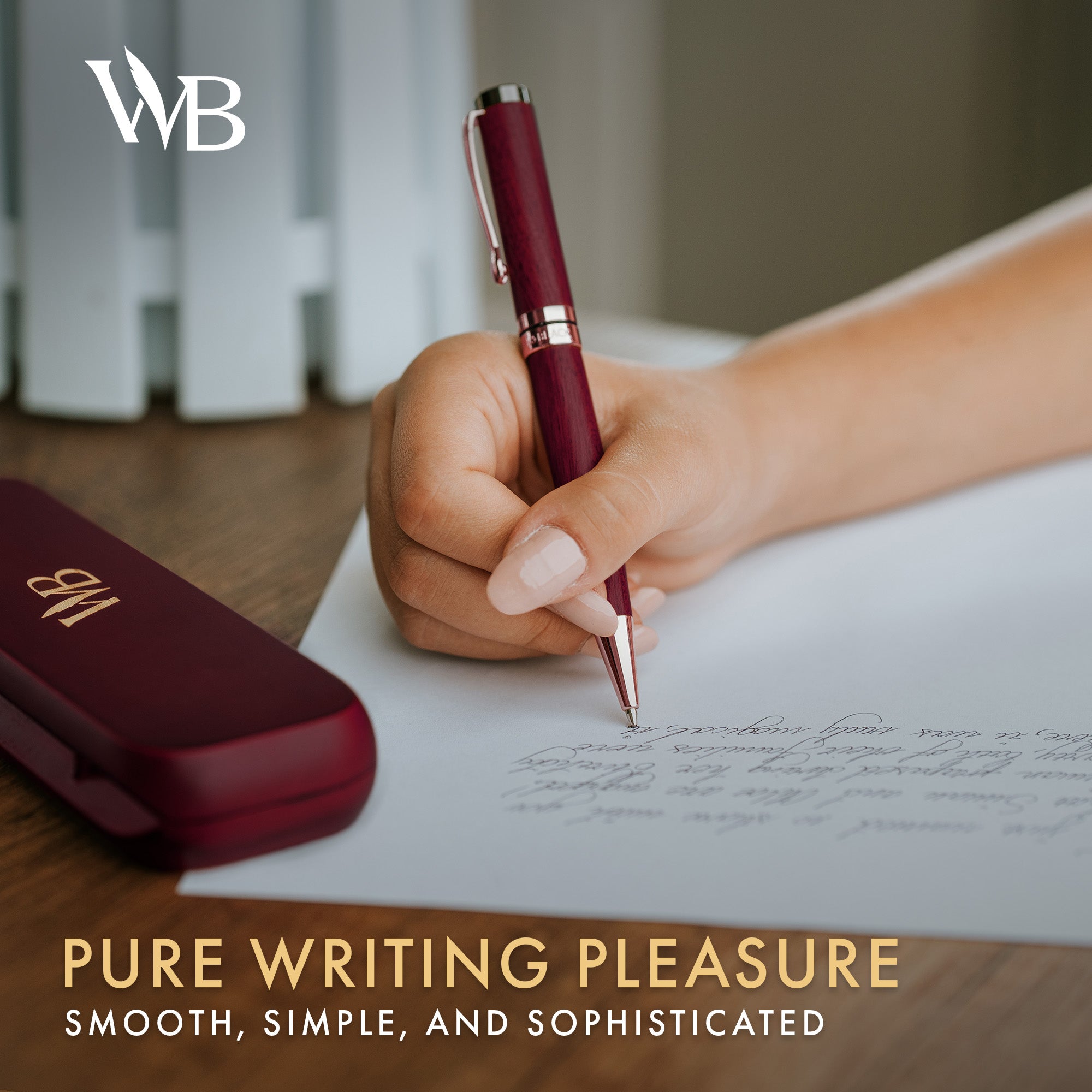 CREST BALLPOINT PEN WOOD - GIFT BOX