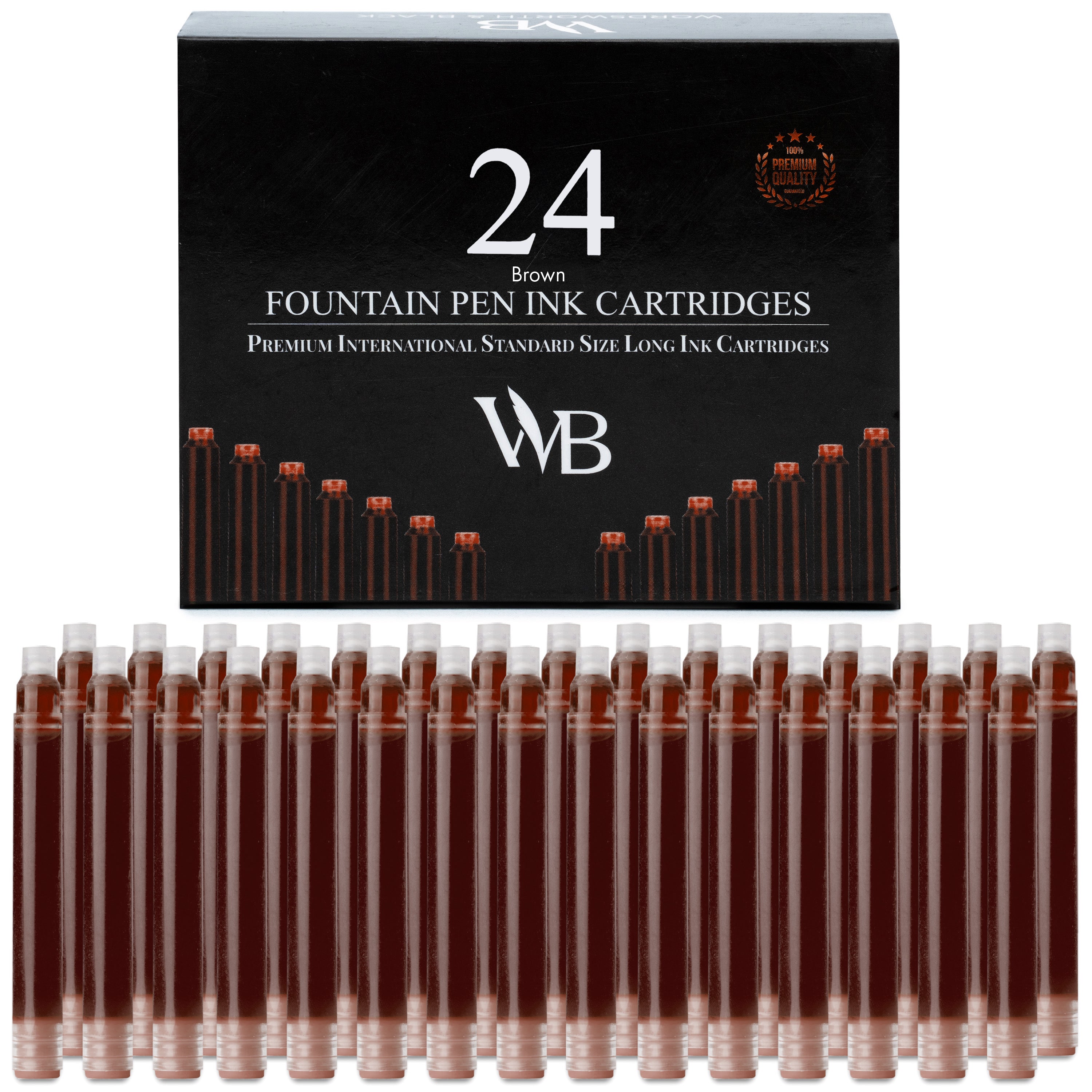 24 PACK FOUNTAIN PEN INK REFILLS