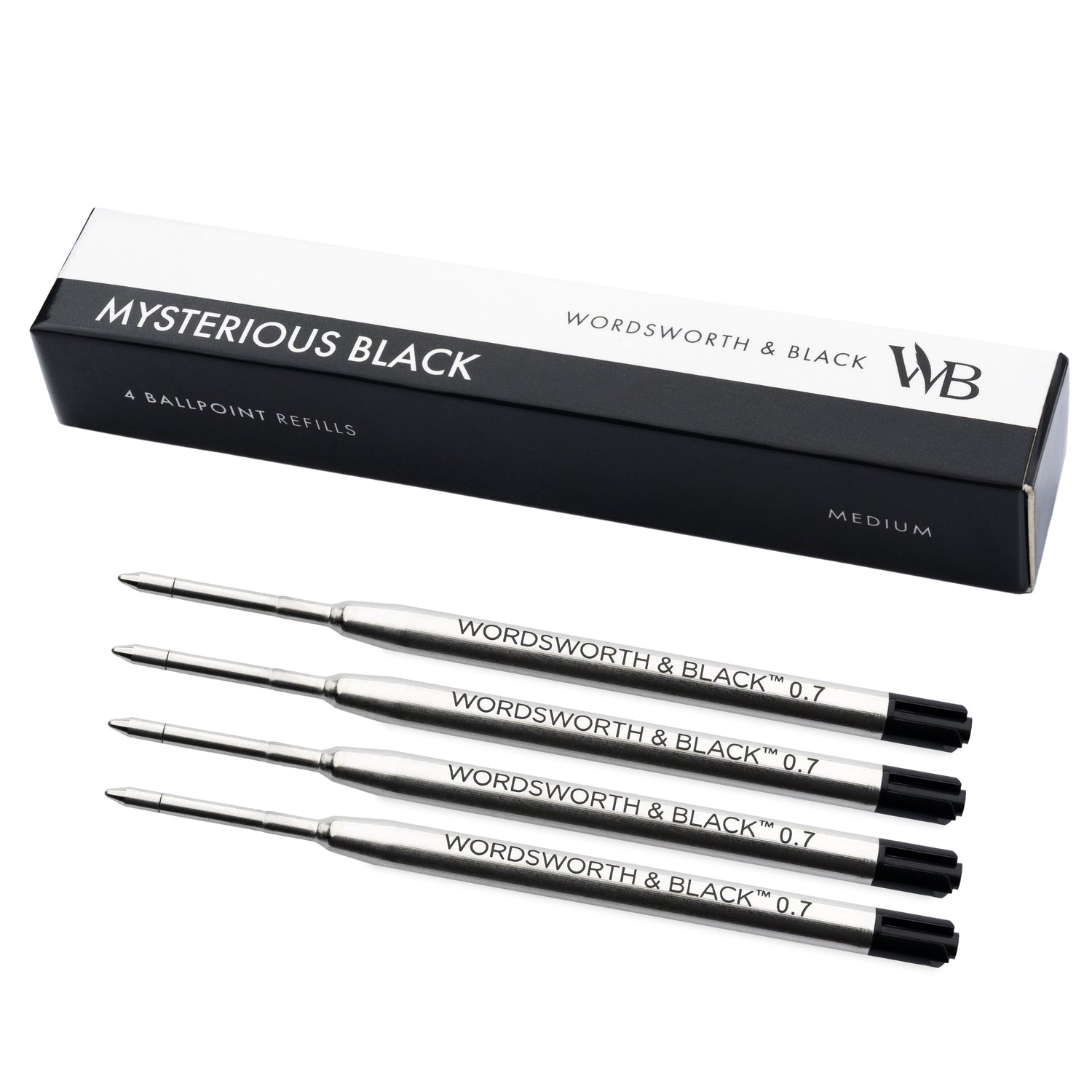 Wordsworth and Black Ballpoint Pen Refills  Set of 4