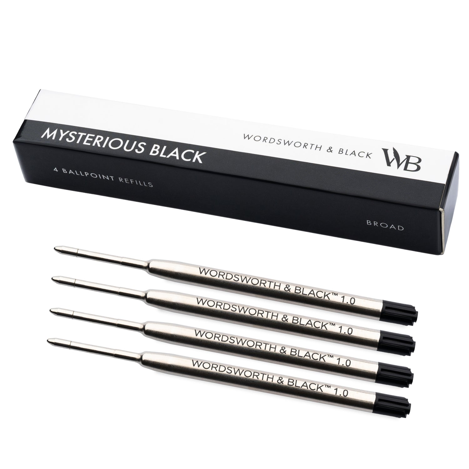 Wordsworth and Black Ballpoint Pen Refills  Set of 4