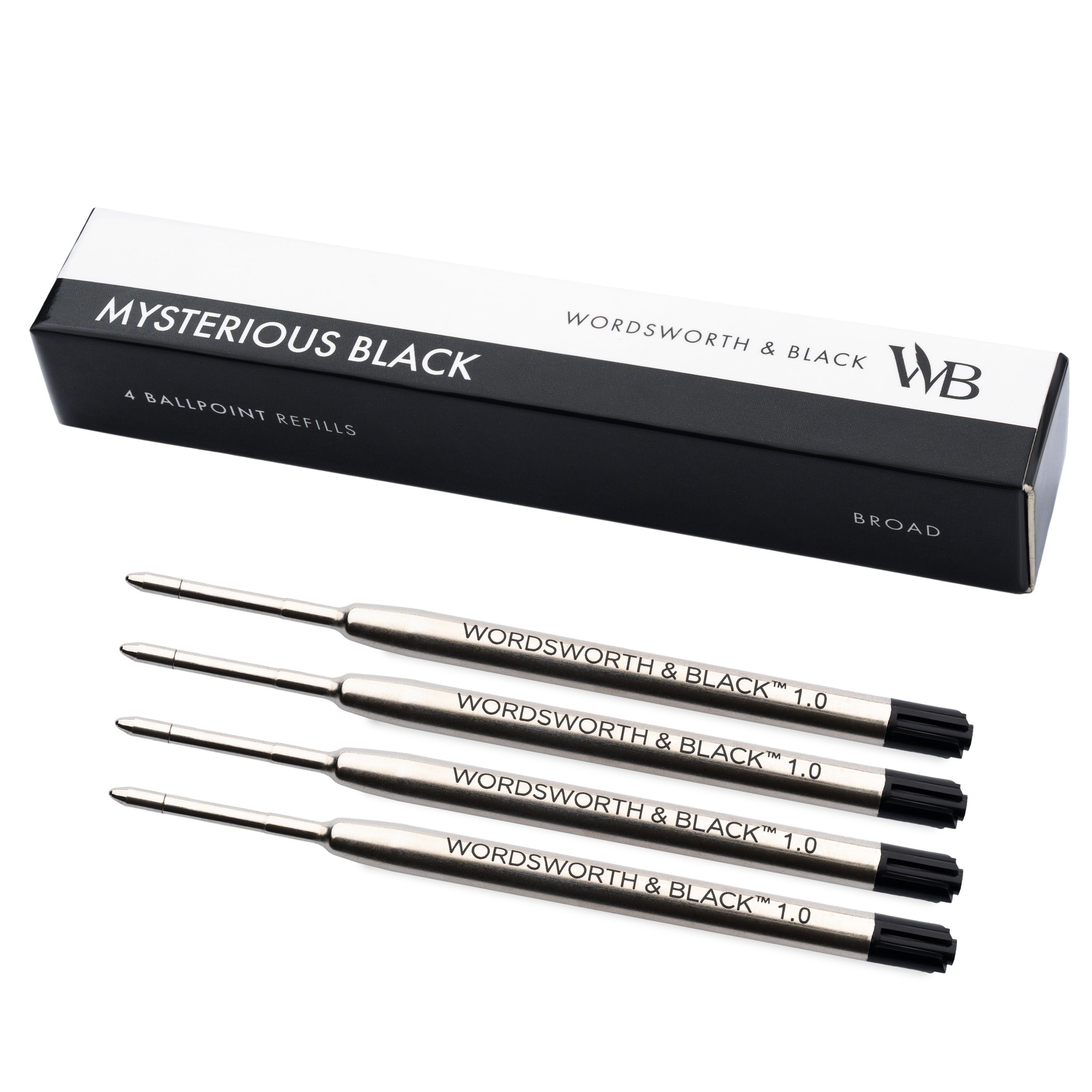 Wordsworth and Black Ballpoint Pen Refills  Set of 4