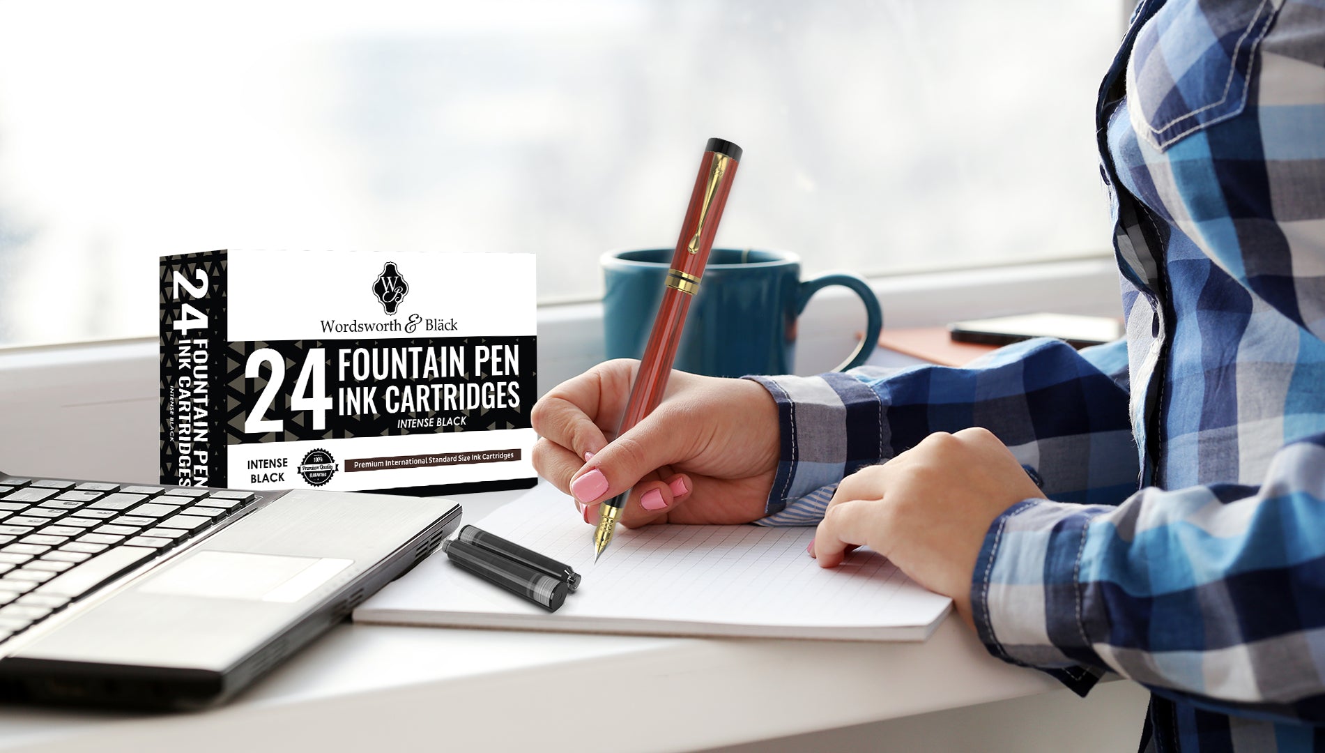 24 Pack Fountain Pen Ink Refills