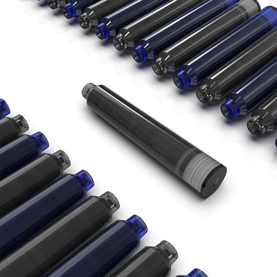 Fountain Pen Ink Cartridges - Black and Blue 
