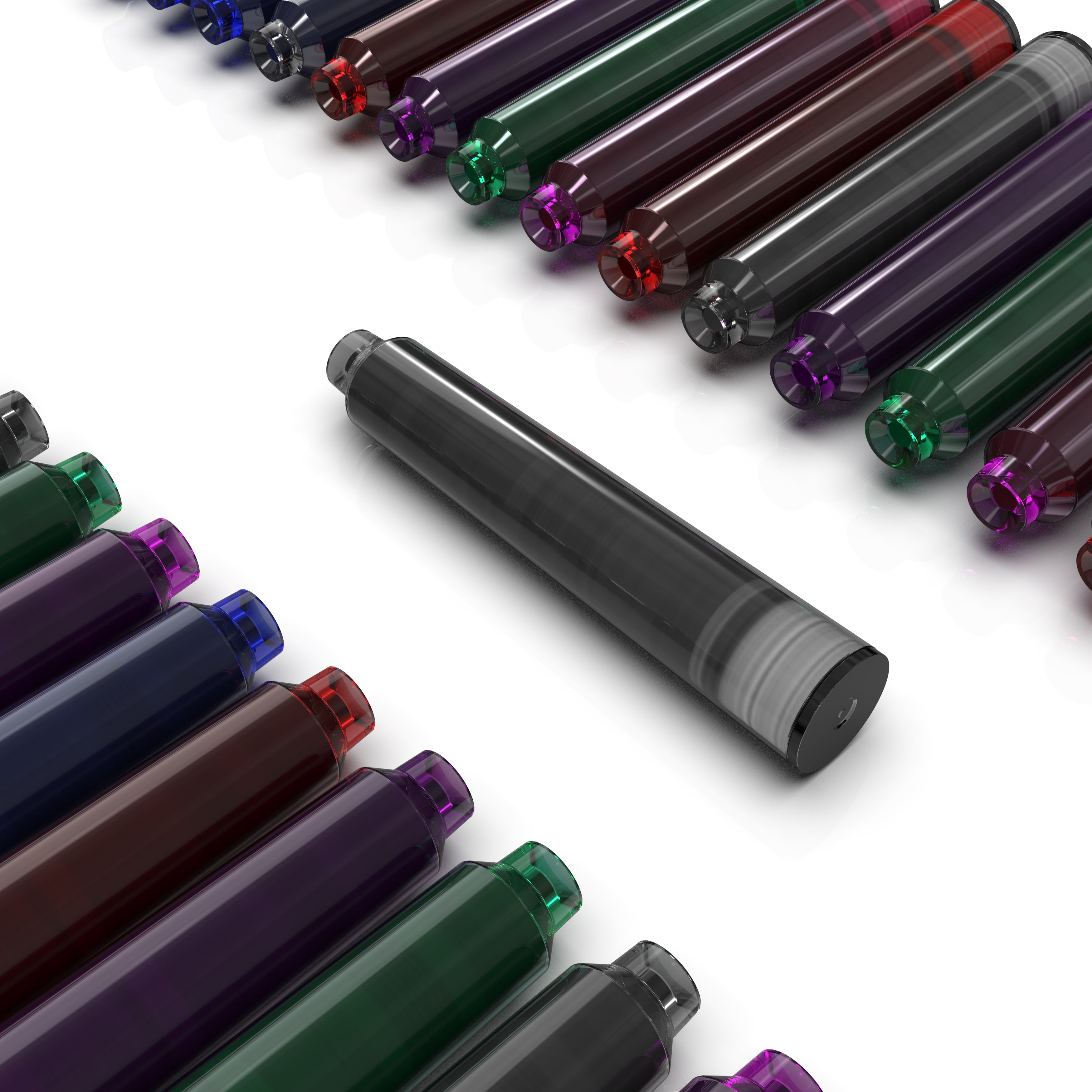 24 Pack Fountain Pen Ink Refills