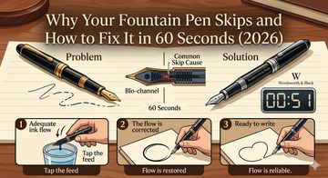 Why Your Fountain Pen Skips and How to Fix It in 60 Seconds (2026)