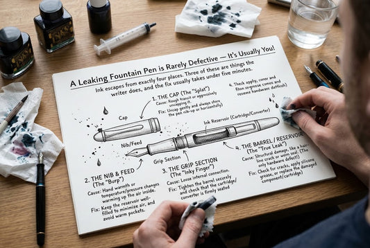 Why Your Fountain Pen Leaks: Every Cause and How to Fix It (2026)
