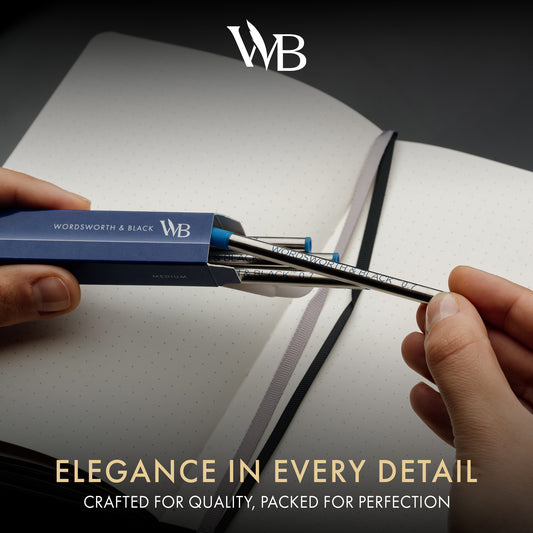 ROLLERBALL INK REFILL (FINE/MEDIUM, BLACK/BLUE)