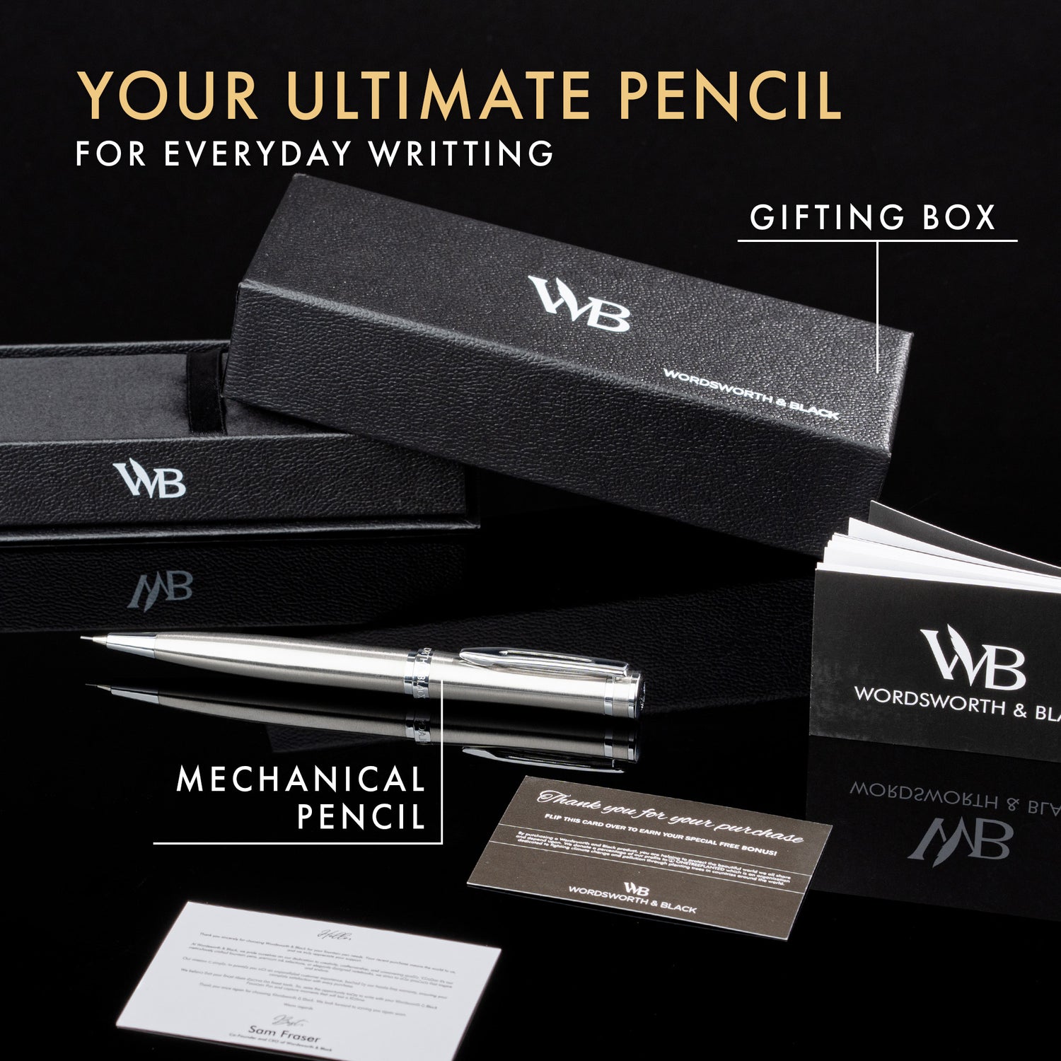 ERUDITE MECHANICAL PENCIL METAL - GIFT BOX