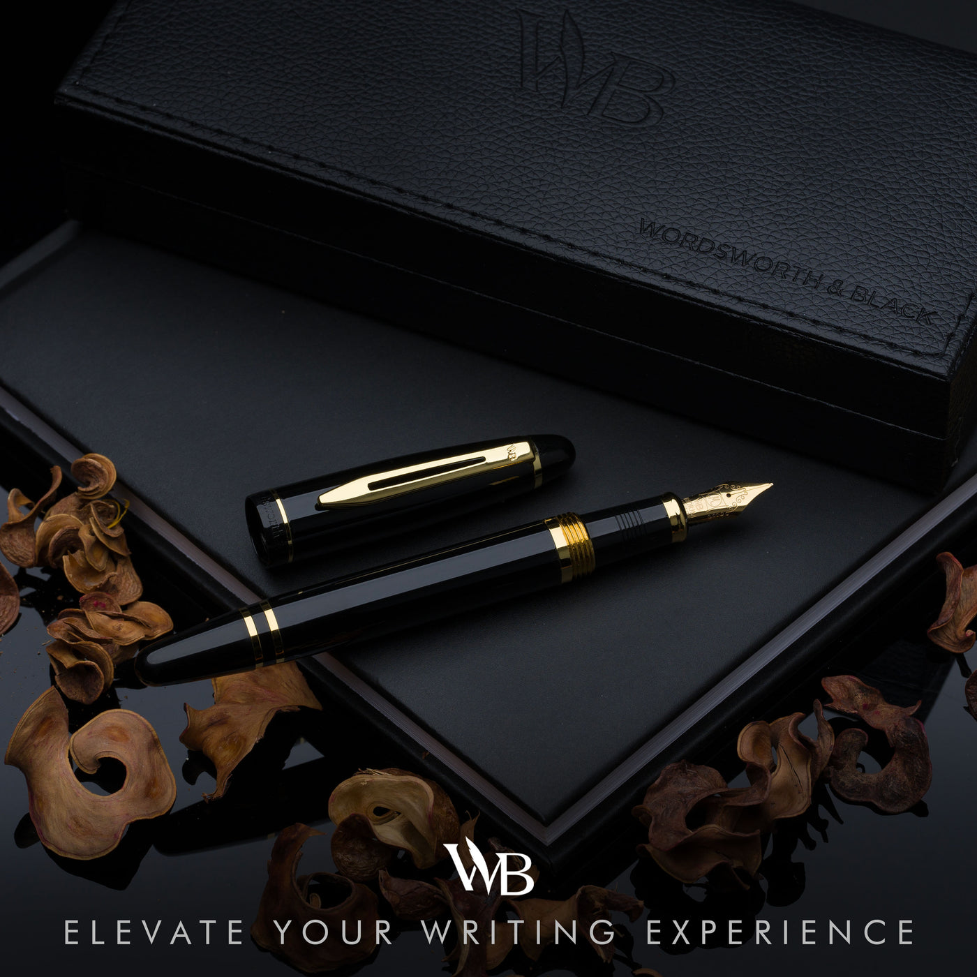 Wordsworth and Black Fountain Pen Ink Bottle, Premium Luxury