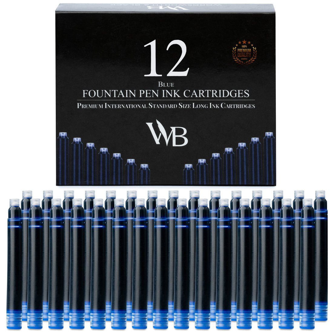 12 Pack Fountain Pen Ink Refills