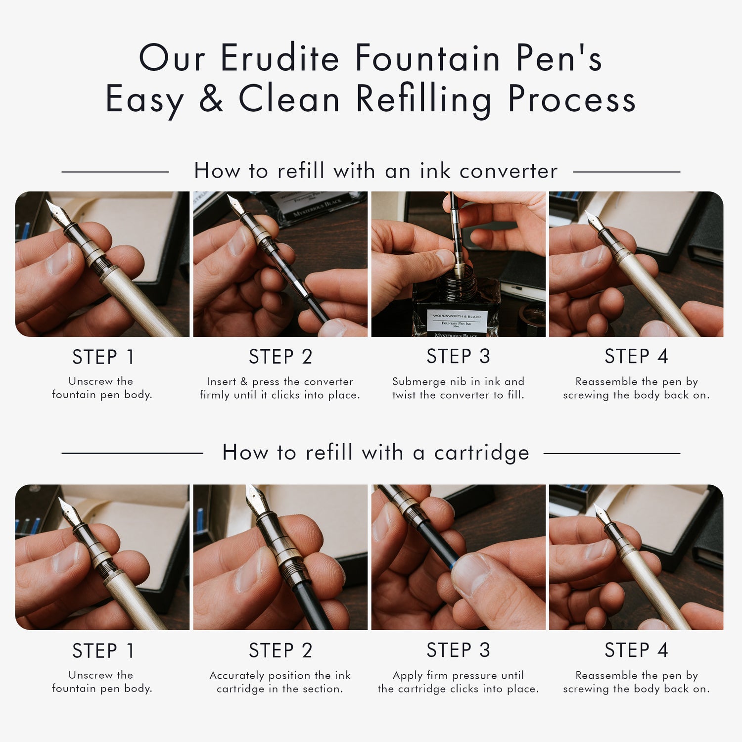 Erudite Fountain Pen Set