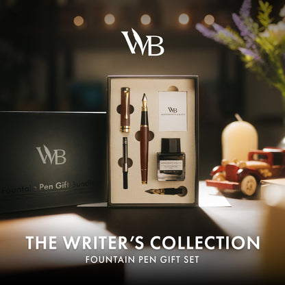 FOUNTAIN PEN WOOD - BUNDLE - GIFT CASE