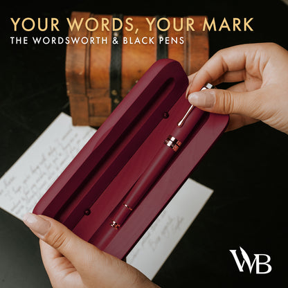 CREST ROLLERBALL PEN WOOD - GIFT BOX