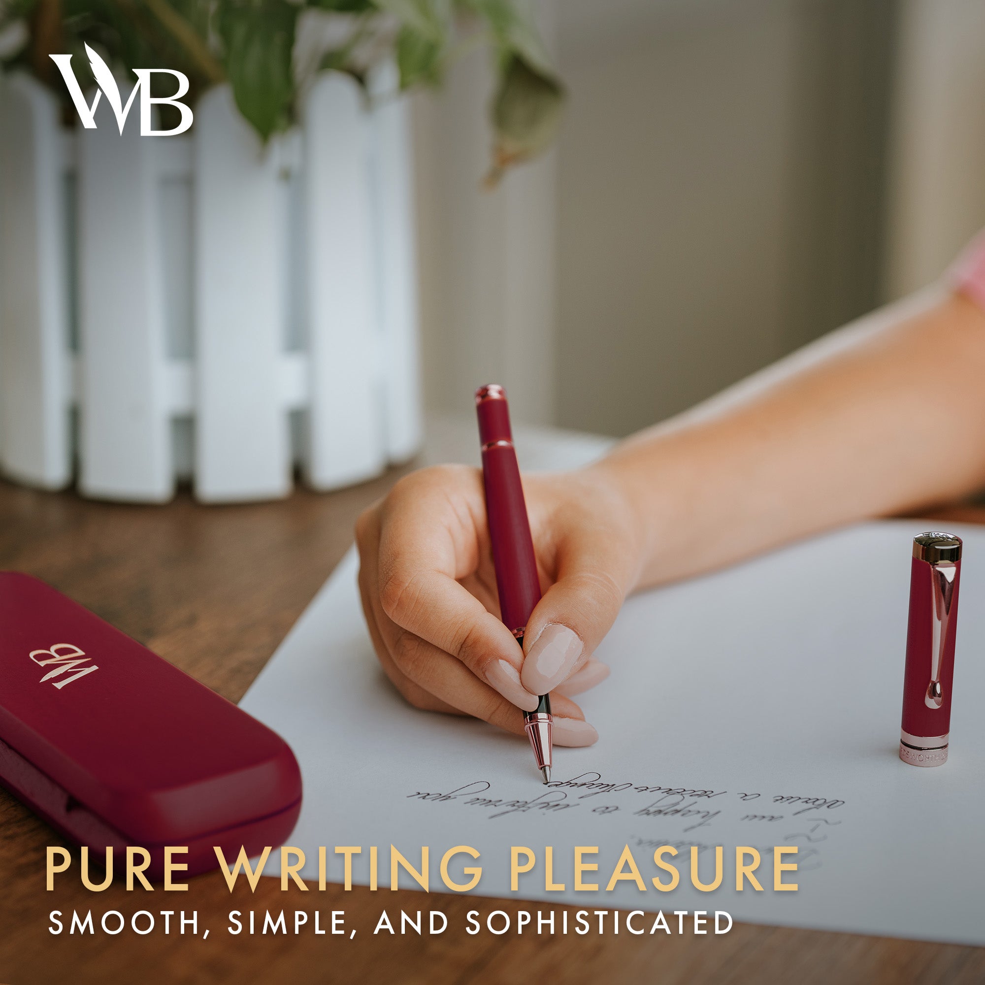 CREST ROLLERBALL PEN WOOD - GIFT BOX