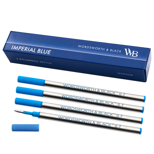ROLLERBALL INK REFILL (FINE/MEDIUM, BLACK/BLUE)