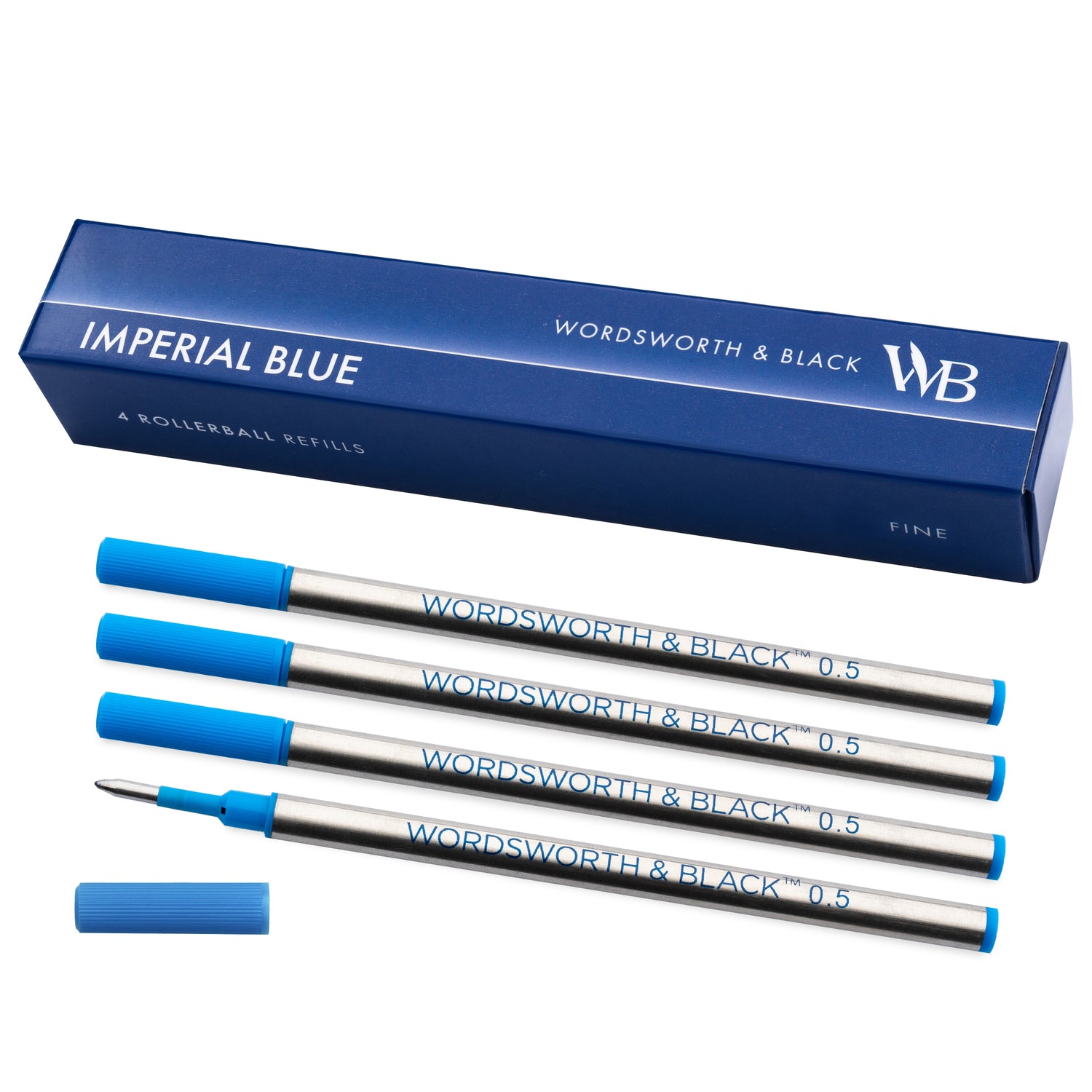 Wordsworth and Black Rollerball Pen Refills  Set of 4