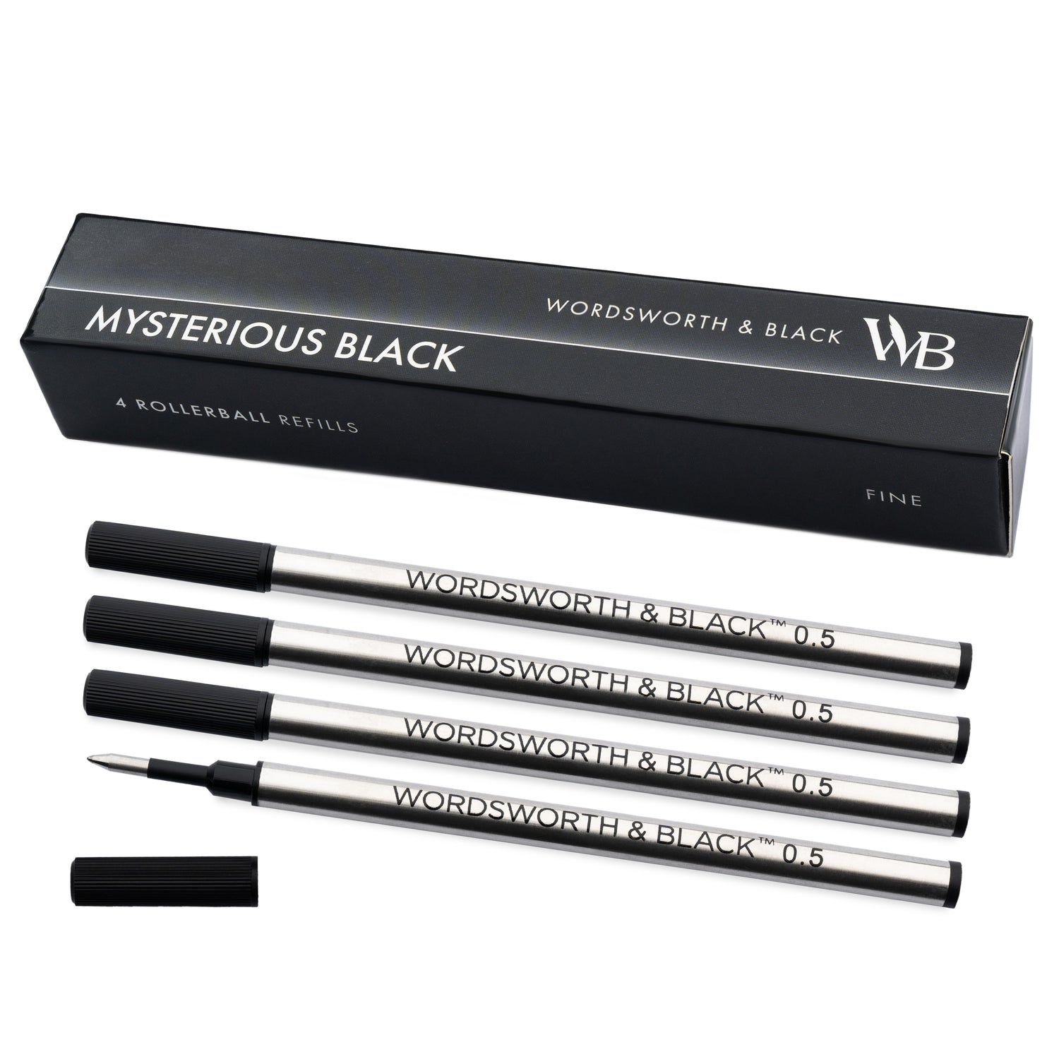 Wordsworth and Black Rollerball Pen Refills  Set of 4