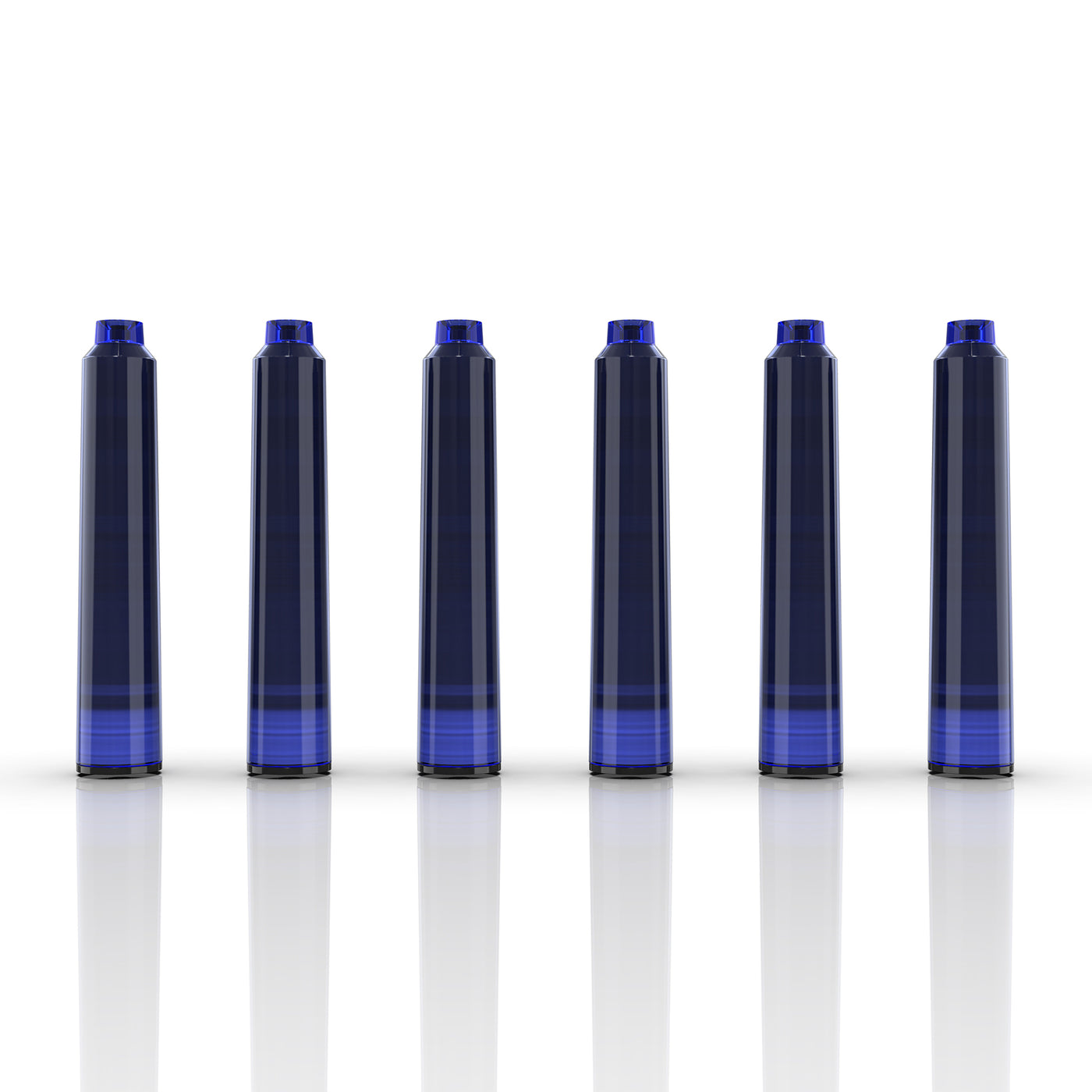 Wordsworth & Black 24 Pack Fountain Pen Ink Refills - Set of 24 Black Ink Cartridges - International Standard Size - Length APPR 1.5" - Base Diameter APPR 0.24" - Disposable and Generic